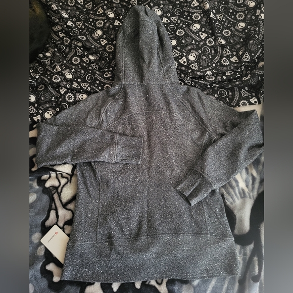Lululemon scuba hoodie rare  speckled black, size 14. NWT. - Picture 2 of 12
